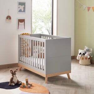Mona Mini Cot Bed Grey 1