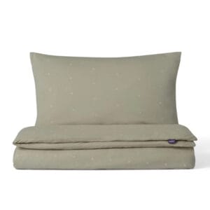 Snuz duvet cover and pillowcase set sage cross