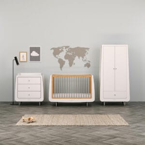 Snuzkot Skandi 3 Piece Nursery Set Grey (2)