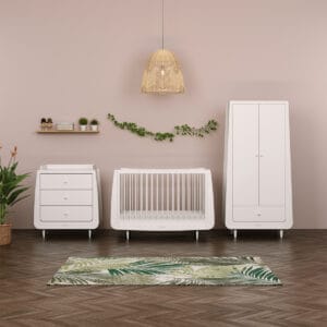 Snuzkot Skandi 3 Piece Nursery Set White (2)