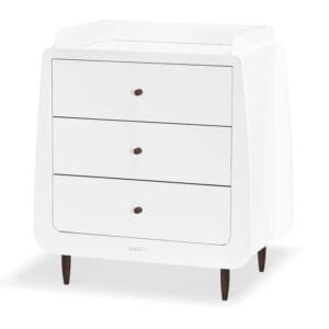 Snuzkot skandi changing unit white ebony (2)