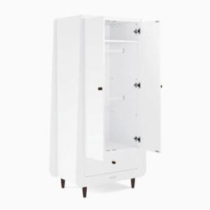 Snuzkot skandi wardrobe white ebony (2)