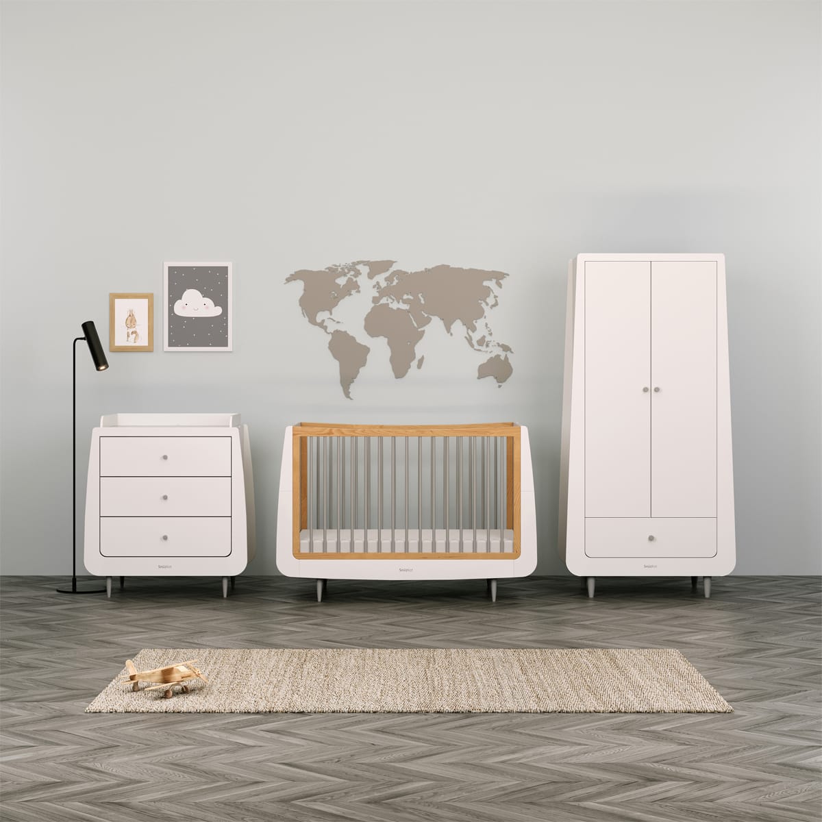 Snuzkot Wardrobe Skandi Grey (3)