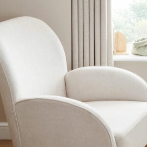 Babymore Freya Nursing Chair With Stool Cream (2)
