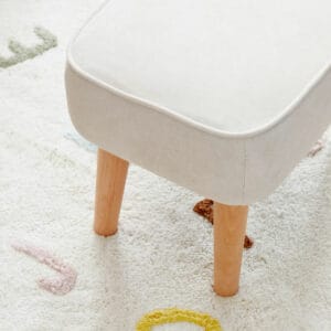 Babymore Freya Nursing Chair With Stool Cream (3)