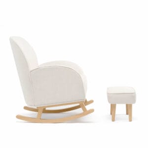 Babymore Freya Nursing Chair With Stool Cream (5)