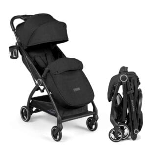 Ickle Bubba Aries MAX Auto-Fold Stroller - Black