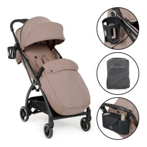 Ickle Bubba Aries PRIME Auto Fold Stroller Biscuit