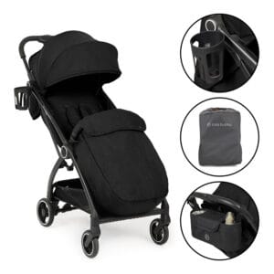 Ickle Bubba Aries PRIME Auto Fold Stroller Black
