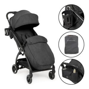 Ickle Bubba Aries PRIME Auto Fold Stroller Graphite Grey