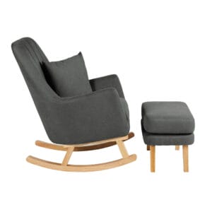 Ickle Bubba Eden Chair And Stool Charcoal Grey (3)