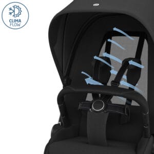 Maxicosi Stroller Comfort Fame Twillic Twillicblack Climaflow 3q