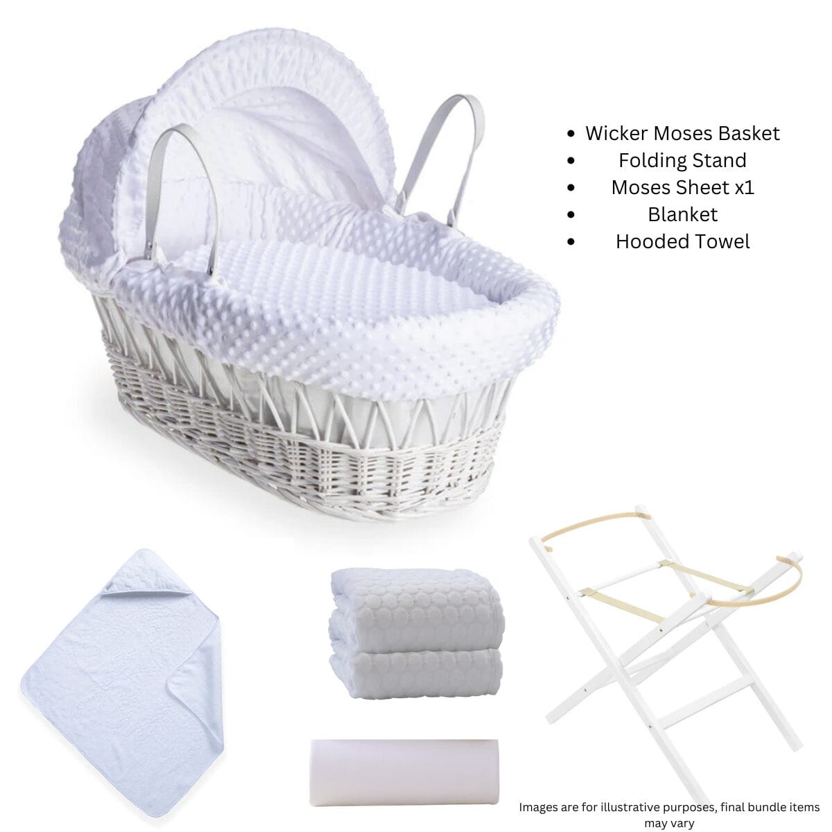 Clair de lune moses basket fashion sheets