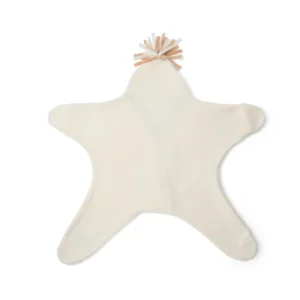 Clair De Lune Star Fleece Wrap Blanket Cream 2 600x