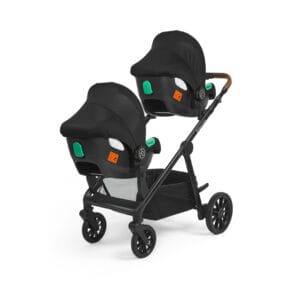 Ickle Bubba Virgo Aio, I Size & Isofix Base Twin Package Black Black Tan (5)