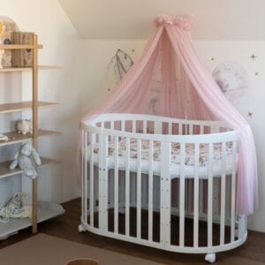 Tiulowy Baldachim Do Lozeczka Rose Stelaz Na Baldachim (6)
