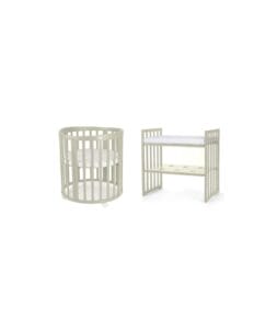 Waldin Oval Bed 7in1 With A Mattress Olive (4)