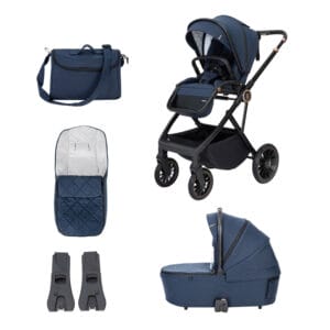 Chia Pram Pushchair Midnight Blue 2