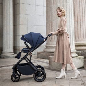 Chia Pram Pushchair Midnight Blue 3