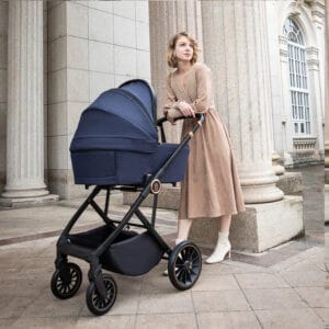 Chia Pram Pushchair Midnight Blue 4