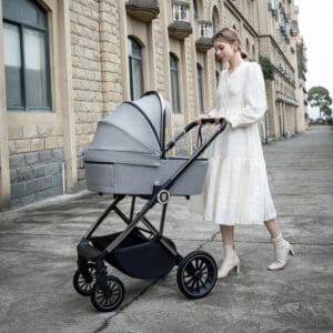 Chia Travel System Coco With Base Pearl Grey 2