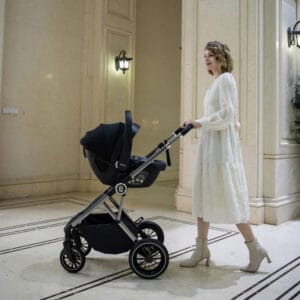 Chia Travel System Coco With Base Pearl Grey 4