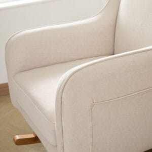 Ida Nursing Chair With Stool Ivory 3