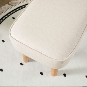 Ida Nursing Chair With Stool Ivory 4