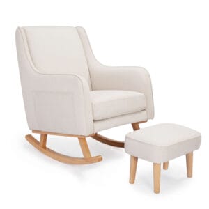 Ida Nursing Chair With Stool Ivory 5