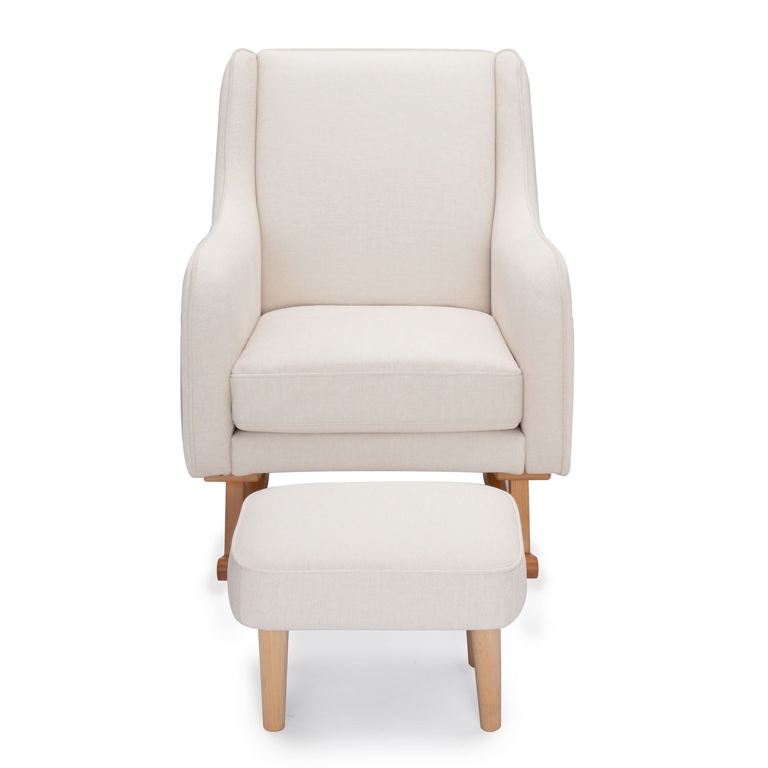 Ida Nursing Chair With Stool Ivory 6
