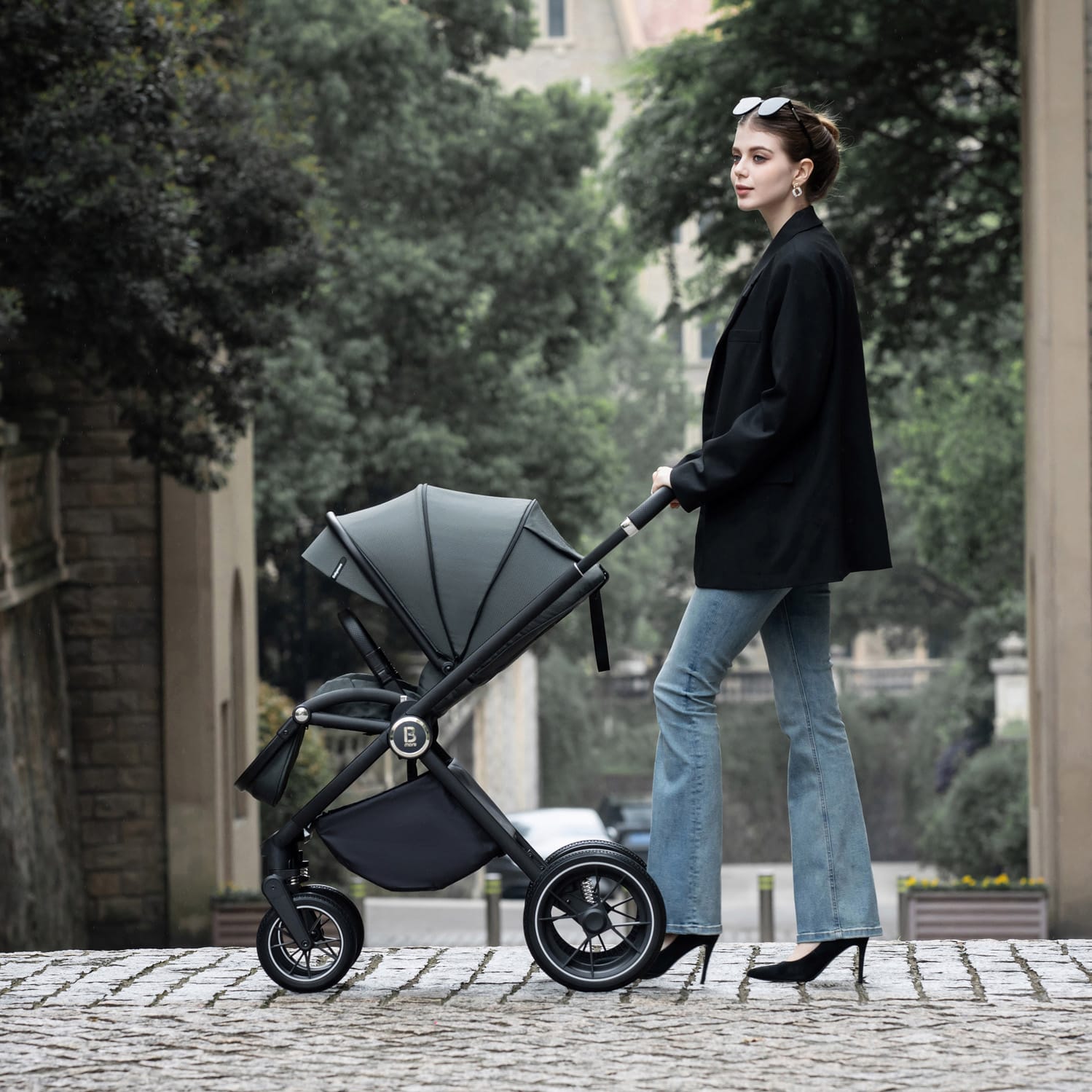 Kai Travel System Coco With Base Forest Grey 3