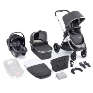 Memore V2 Travel System 12 Piece Coco Car Seat Chrome 1