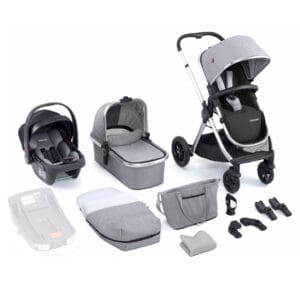 Memore V2 Travel System 12 Piece Coco Car Seat Silver 1