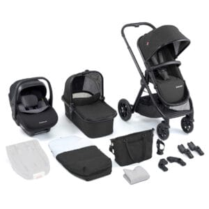 Memore V2 Travel System 12 Piece Pecan Car Seat Black 1