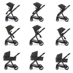 Memore V2 Travel System 12 Piece Pecan Car Seat Black 3