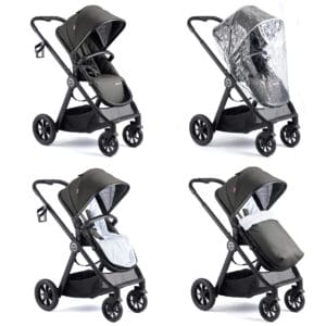 Memore V2 Travel System 12 Piece Pecan Car Seat Black 7