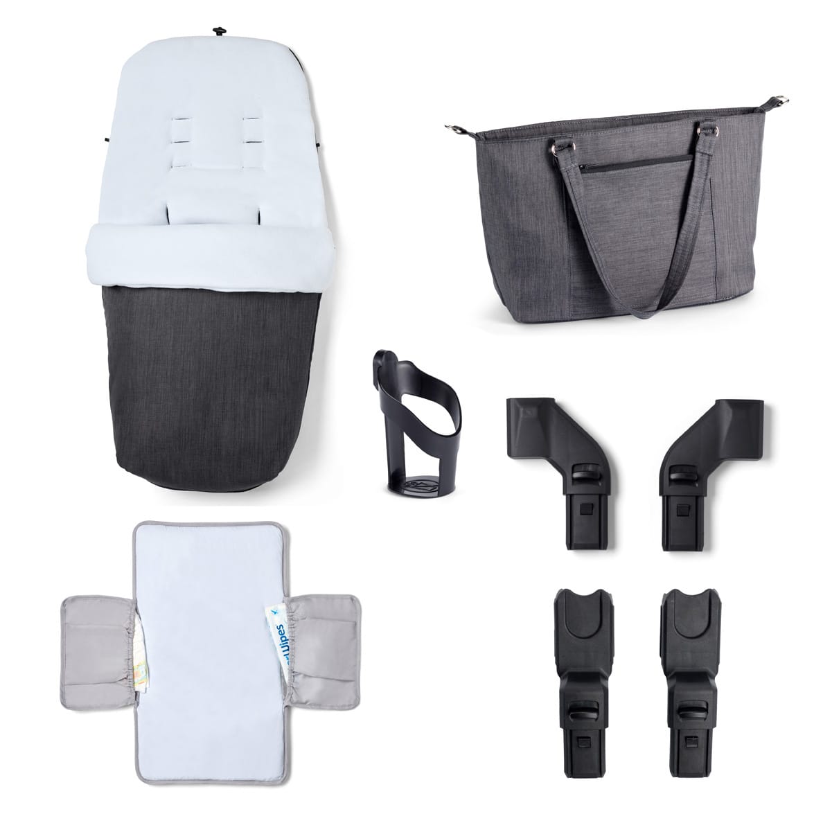 Memore V2 Travel System 12 Piece Pecan Car Seat Chrome 5