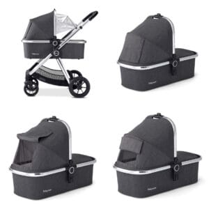 Memore V2 Travel System 12 Piece Pecan Car Seat Chrome 8