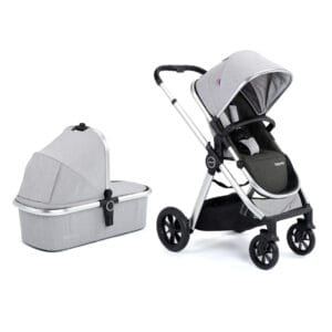 Memore V2 Travel System 12 Piece Pecan Car Seat Silver 2