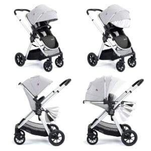 Memore V2 Travel System 12 Piece Pecan Car Seat Silver 6