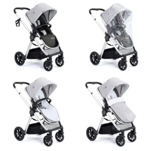 Memore V2 Travel System 12 Piece Pecan Car Seat Silver 7
