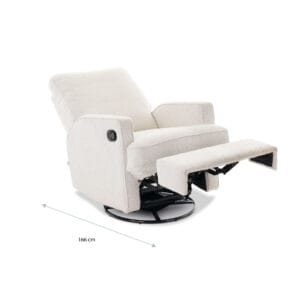 Obaby Madison Swivel Glider Recliner Chair Bouclé Style (4)