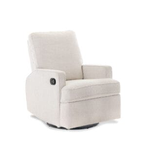 Obaby Madison Swivel Glider Recliner Chair Bouclé Style (5)
