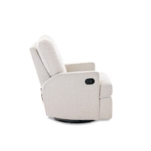 Obaby Madison Swivel Glider Recliner Chair Bouclé Style (6)