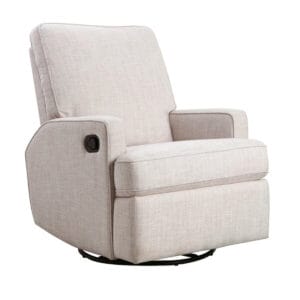 Obaby Madison Swivel Glider Recliner Chair Oatmeal (7)