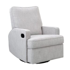 Obaby Madison Swivel Glider Recliner Chair Pebble (6)