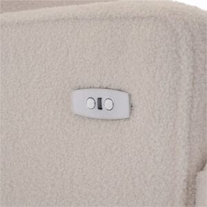 Obaby Madison Swivel Glider Recliner Chair Teddly Fabric Truffle (10)