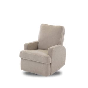 Obaby Madison Swivel Glider Recliner Chair Teddly Fabric Truffle (3)
