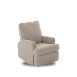 Obaby Madison Swivel Glider Recliner Chair Teddly Fabric Truffle (4)