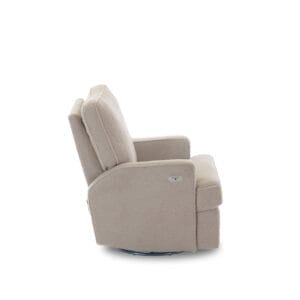 Obaby Madison Swivel Glider Recliner Chair Teddly Fabric Truffle (5)